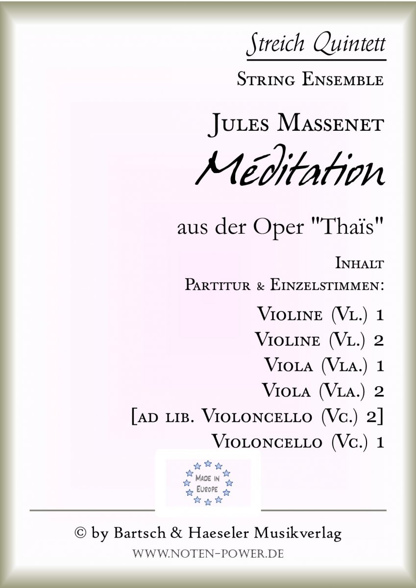 Mditation aus der Oper Thas - hier klicken