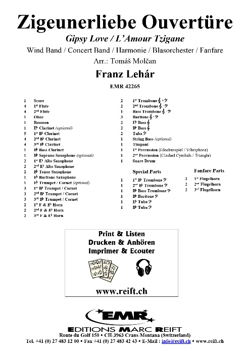Zigeunerliebe Ouvert�re - hier klicken