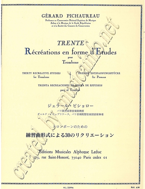 Trente Pecreations en forme d'Etudes - hier klicken