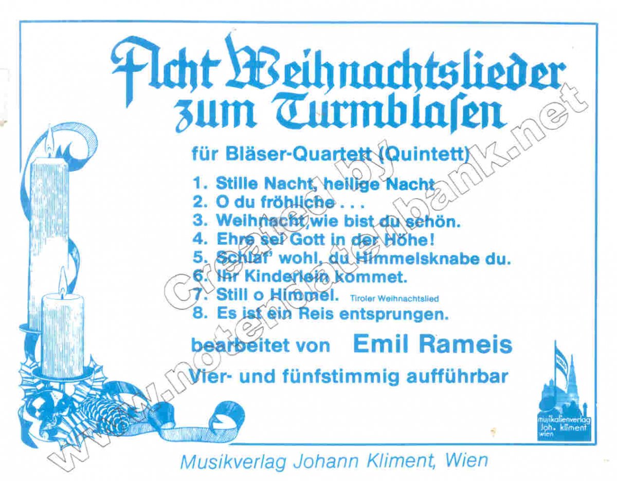8 Weihnachtslieder zum Turmblasen #1 - hier klicken 8 Weihnachtslieder zum Turmblasen #1 - hier klicken