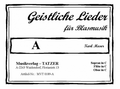 Geistliche Lieder fr Blasmusik, Heft A - hier klicken