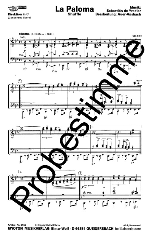 La Paloma - hier klicken La Paloma - hier klicken