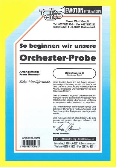 So beginnen wir unsere Orchesterprobe - hier klicken