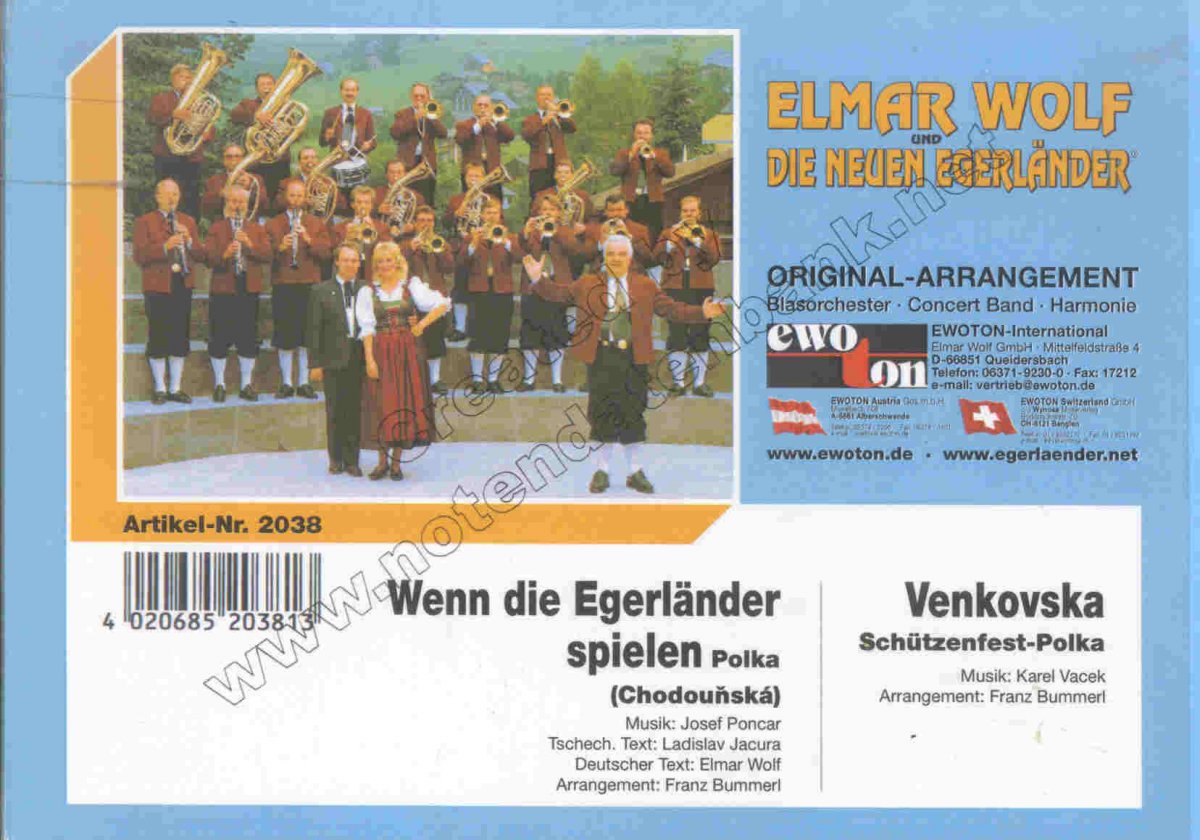 Wenn die Egerländer spielen (Chodounska-Polka) - hier klicken Wenn die Egerländer spielen (Chodounska-Polka) - hier klicken