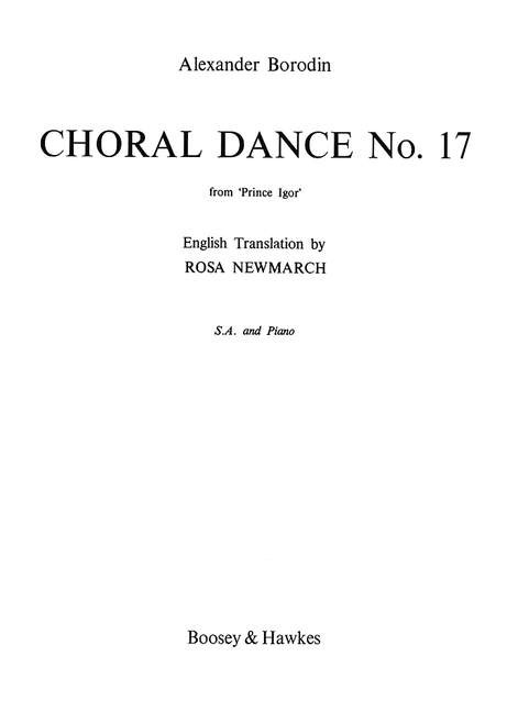 Choral Dance 17 from 'Prince Igor' - hier klicken
