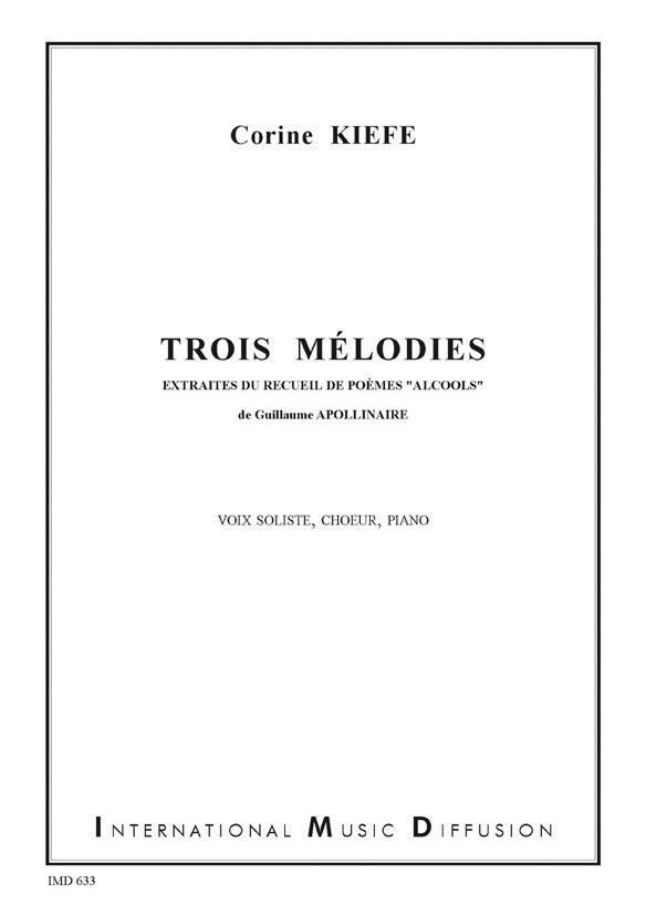 3 melodies extraites du recueil de poemes alcools de g. apollinaire - hier klicken